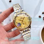 Omega Yellow Dial Stainless Steel Replica Watch